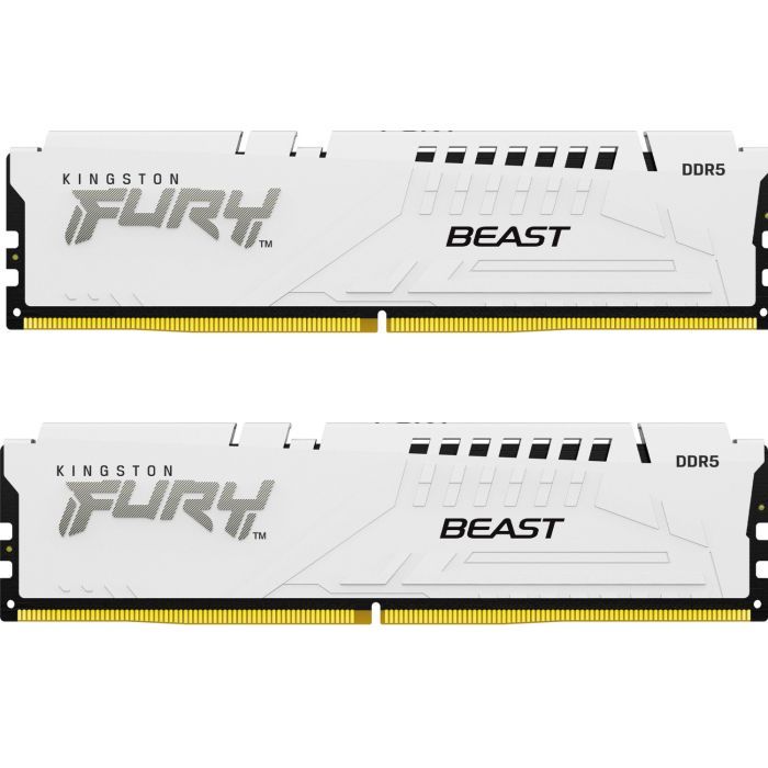 Модуль пам'яті для комп'ютера DDR5 64GB (2x32GB) 5600 MHz Beast White EXPO Kingston Fury (ex.HyperX) (KF556C36BWEK2-64)