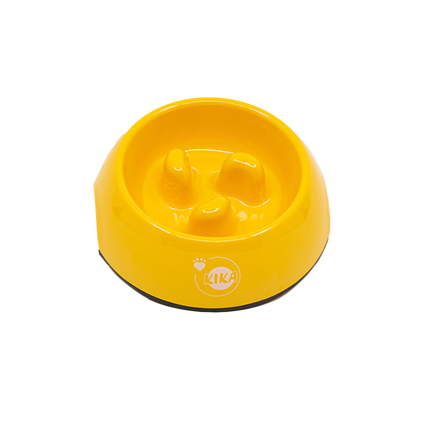 Посуд для собак KIKA Миска для повільного харчування M жовта (SDML990052BMG)