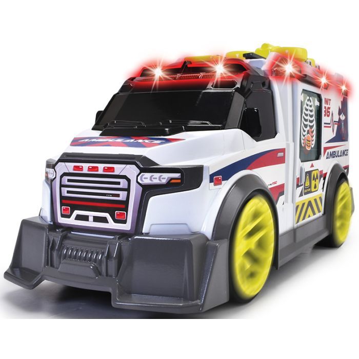 Спецтехніка Dickie Toys Функціональний автомобіль Швидка допомога з аксесуарами зі звуком та світловими ефектами 41 см (3307003) зображення 6