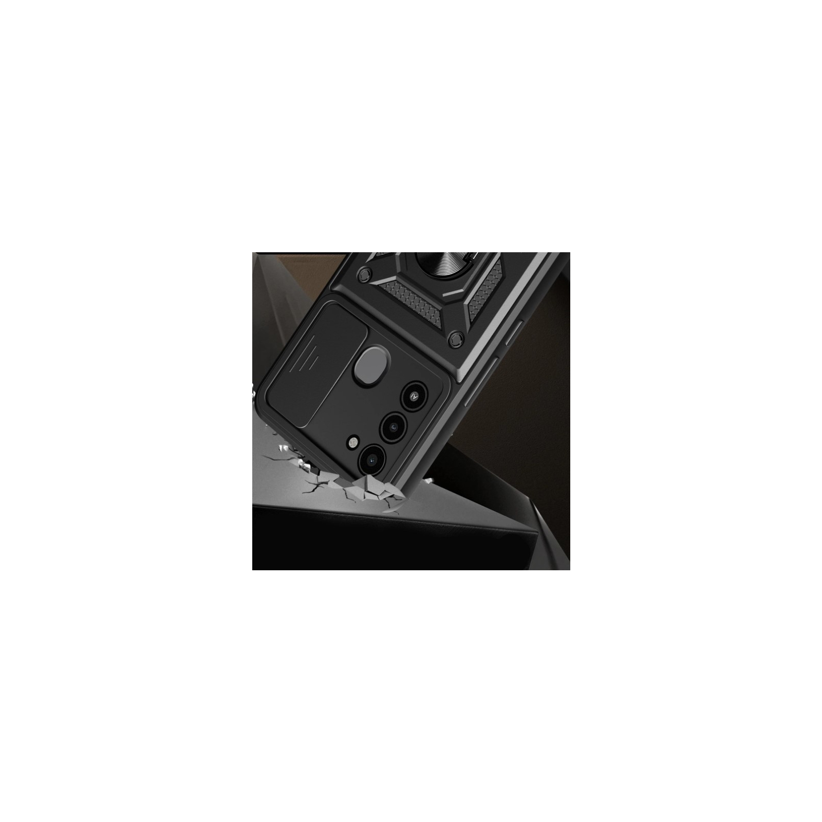 Чохол до мобільного телефона BeCover Military Tecno Spark 8C (KG5) Black (710005) зображення 5
