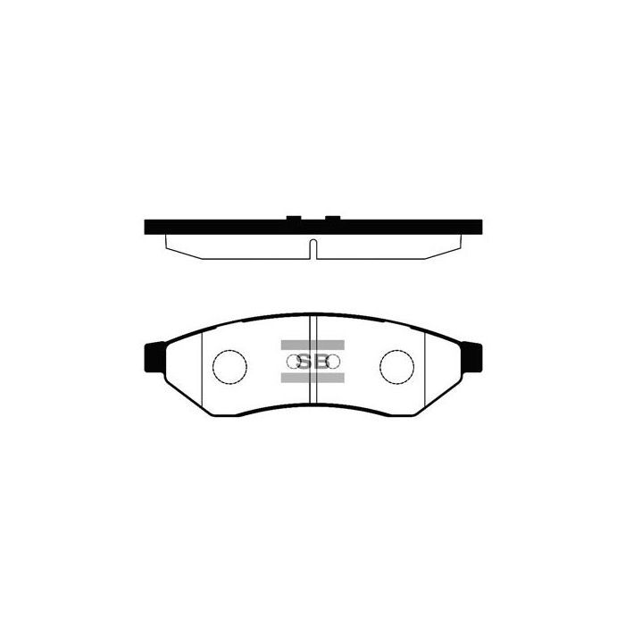 Тормозные колодки HI-Q SP1252