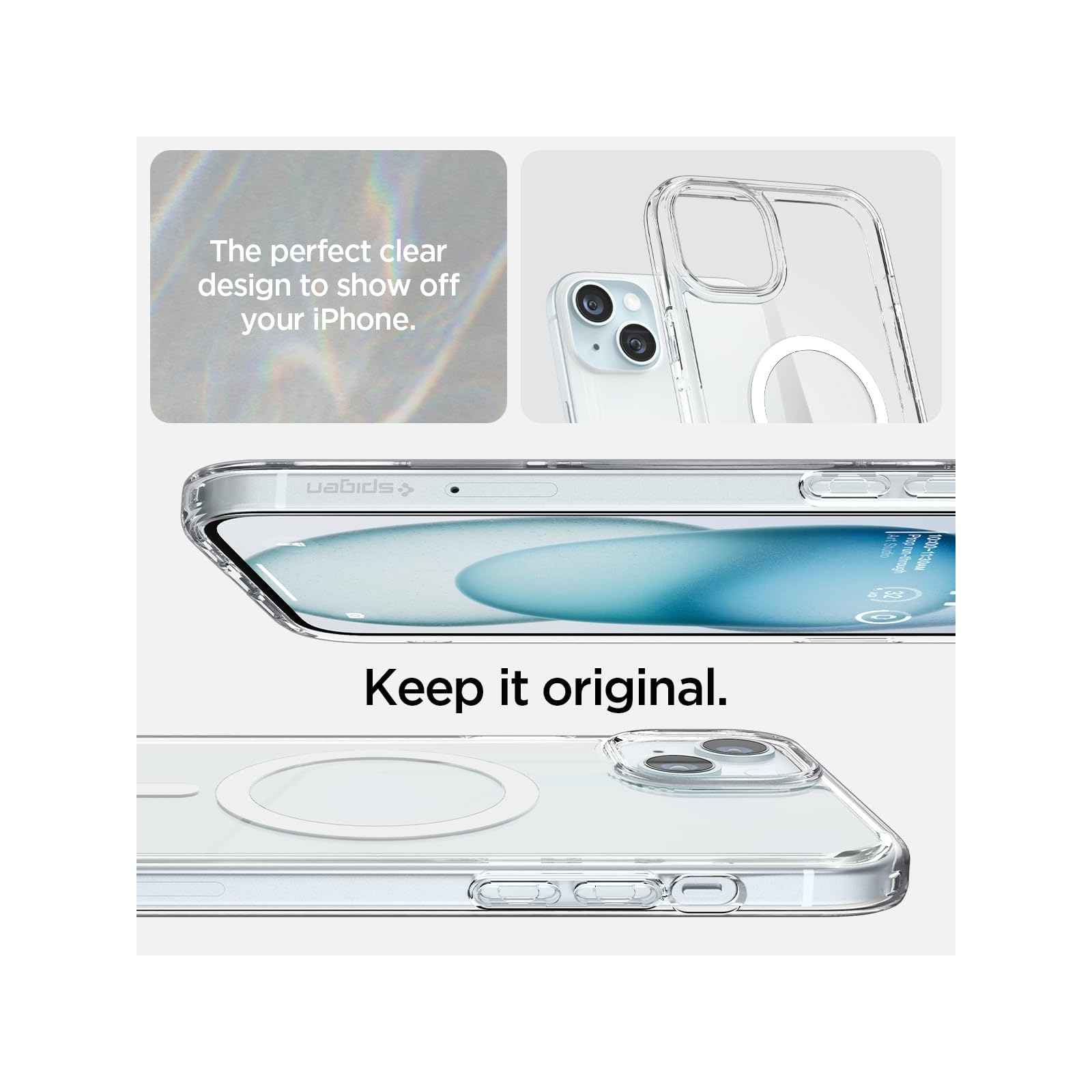Чохол до мобільного телефона Spigen Apple iPhone 15 Ultra Hybrid MagFit White (ACS06802) зображення 3