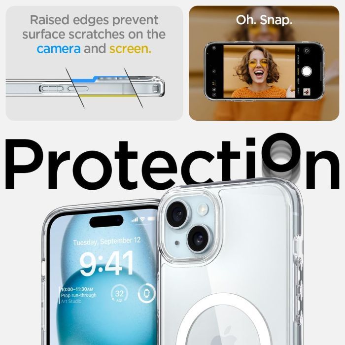 Чехол для мобильного телефона Spigen Apple iPhone 15 Ultra Hybrid MagFit White (ACS06802) изображение 5