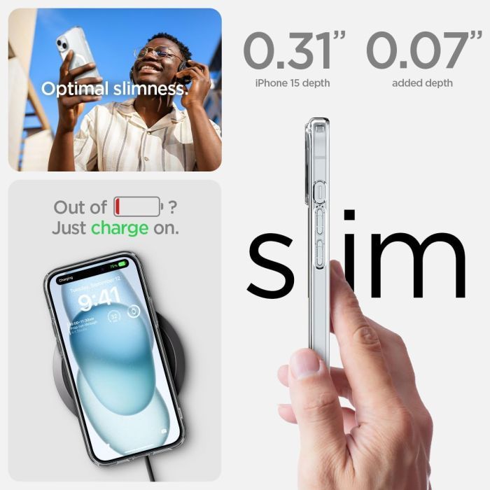Чехол для мобильного телефона Spigen Apple iPhone 15 Ultra Hybrid MagFit White (ACS06802) изображение 7