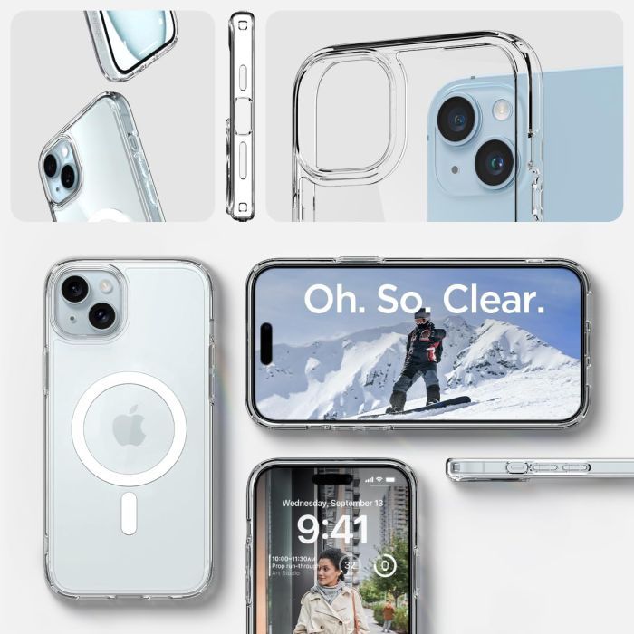 Чехол для мобильного телефона Spigen Apple iPhone 15 Ultra Hybrid MagFit White (ACS06802) изображение 8