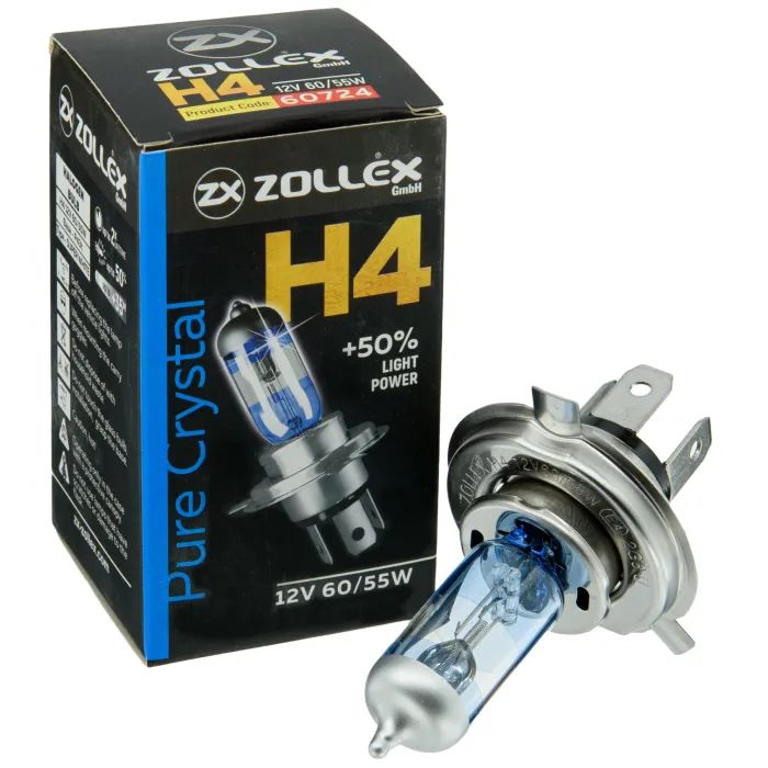 Автолампа Zollex H4 12V 60/55W Pure crystal (2860724) изображение 3