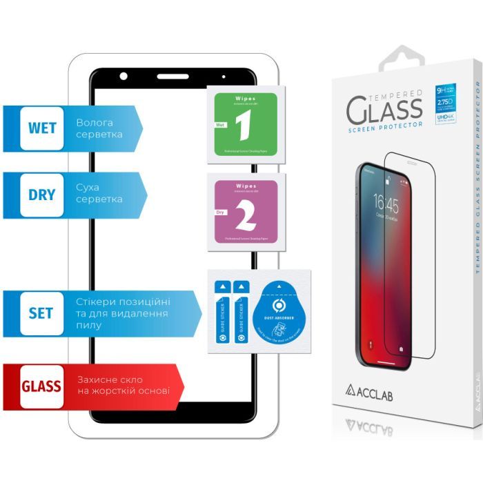 Скло захисне ACCLAB Full Glue ZTE L210 (1283126508943) зображення 6