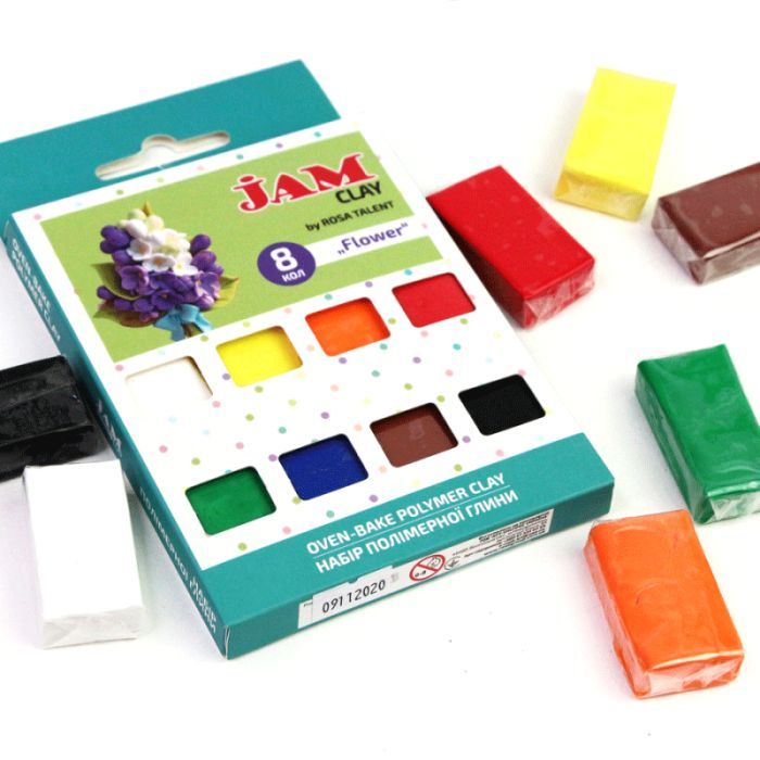 Пластика Jam Clay Rosa Talent Flower 8 шт х 20 г (4823098521075) зображення 2