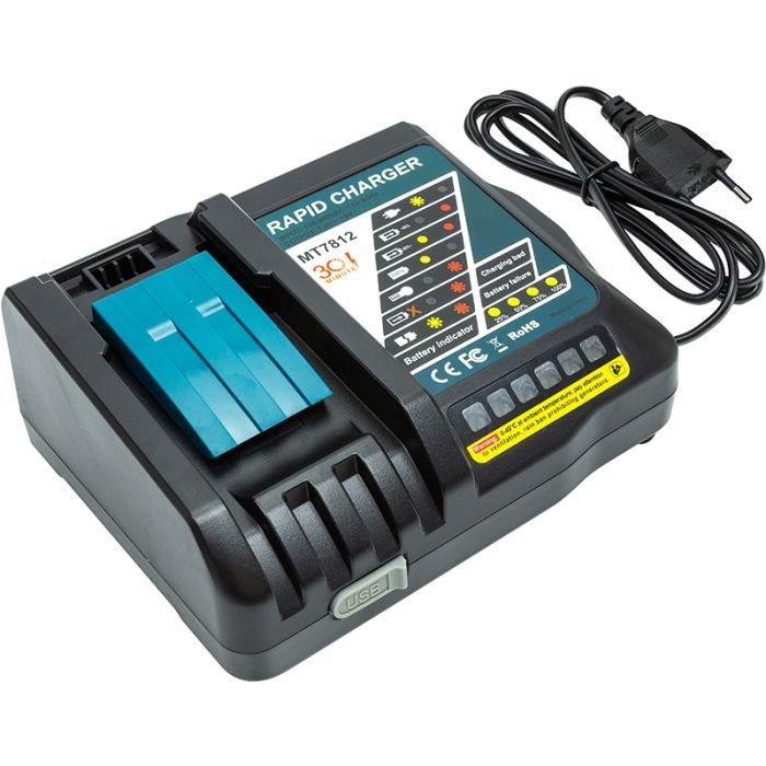 Зарядний пристрій для акумуляторів інструменту PowerPlant для MAKITA 18V 6.5A (MT7812) (TB921461)
