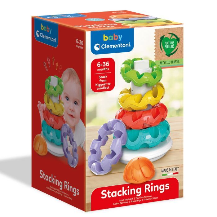 Розвиваюча іграшка Clementoni пірамідка Stacking Rings (17103) зображення 3