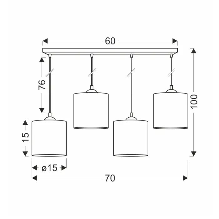 Люстра Candellux LEGNO (34-18366) зображення 2