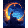 Картина по номерам Santi Лунный свет с металлизированными красками 40х50 см. (954744)