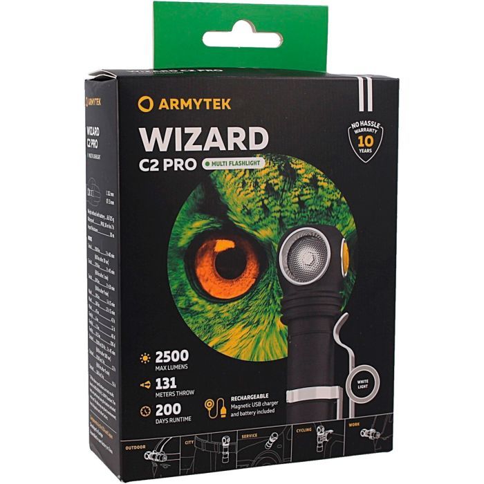 Фонарь Armytek Wizard C2 Pro Marnet USB White (F08701C) изображение 8
