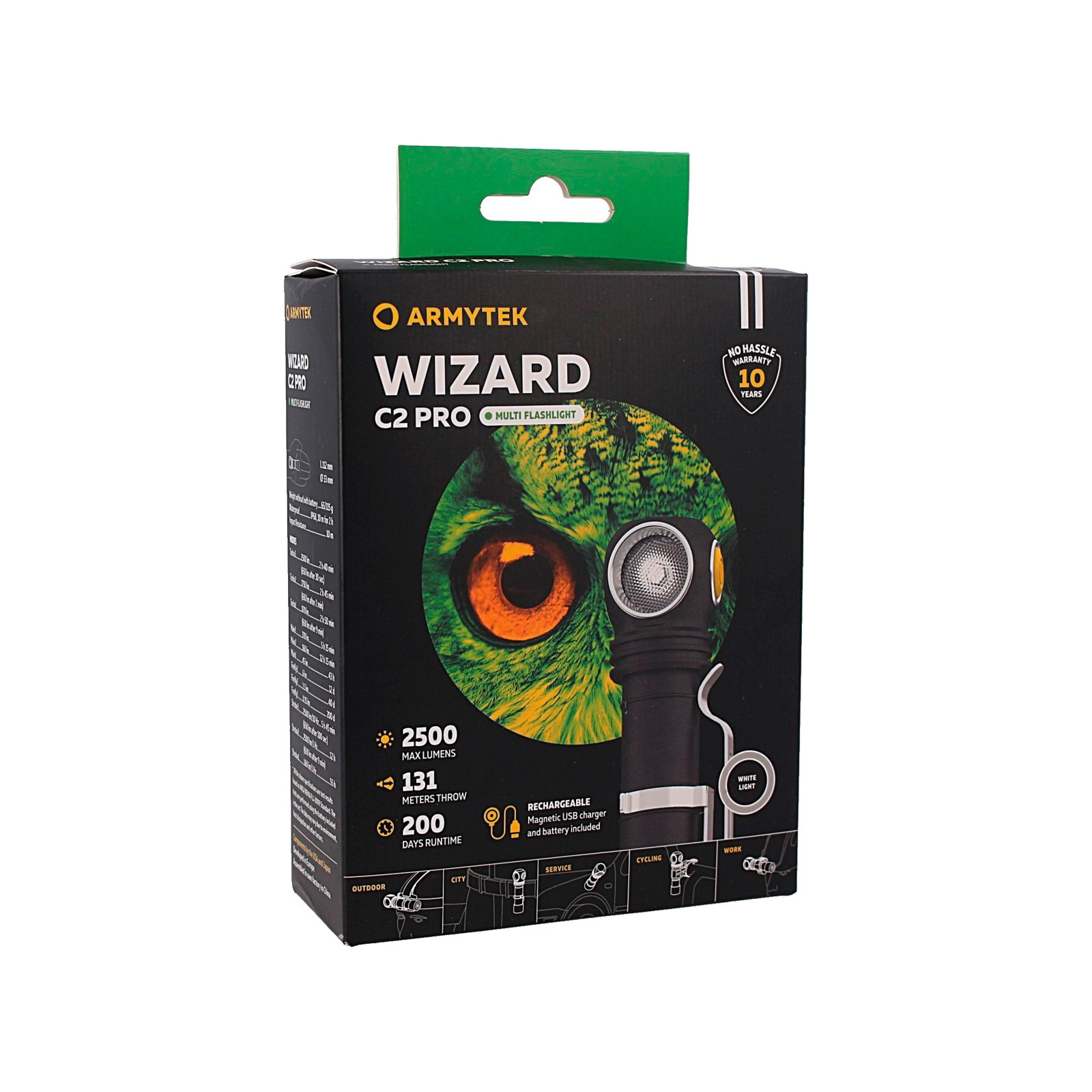 Ліхтар Armytek Wizard C2 Pro Marnet USB White (F08701C) зображення 8
