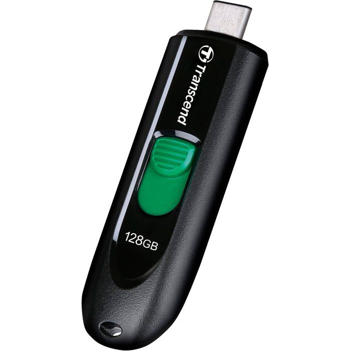 USB флеш накопитель Transcend 128GB JetFlash 790C Black USB 3.1 (TS128GJF790C) изображение 2