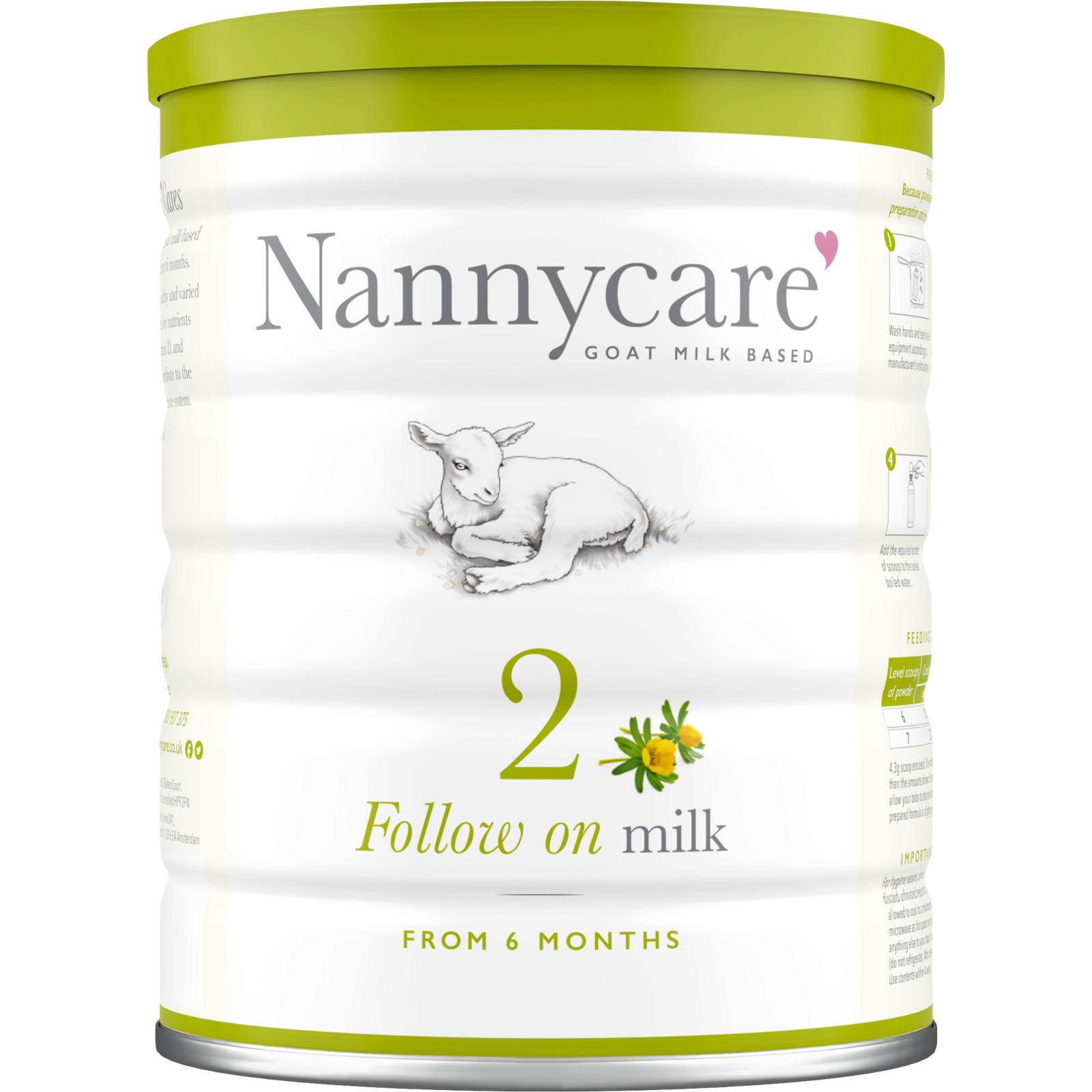 Детская смесь Nannycare 2 на основе козьего молока для кормления с 6 до 12 месяцев 900 г (1029031)