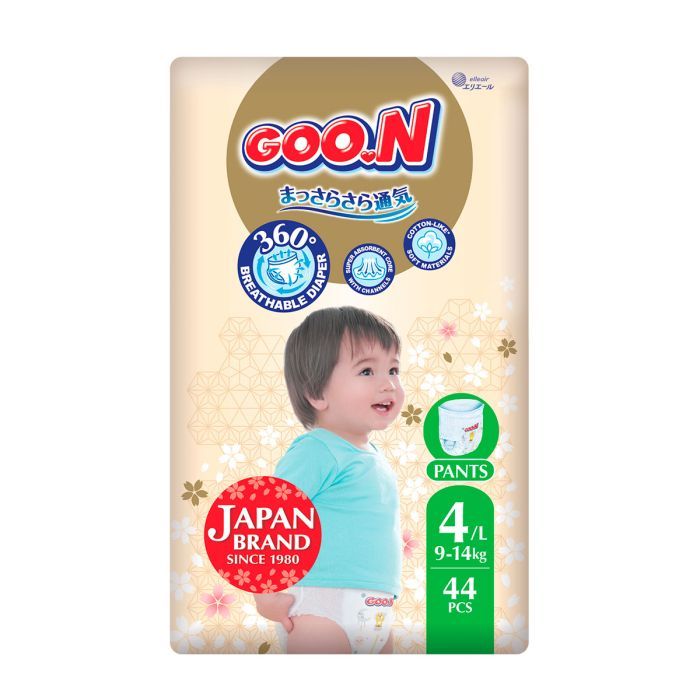 Подгузники GOO.N Premium Soft Трусики 9-14 кг Размер 4 L 44 шт (F1010101-157)