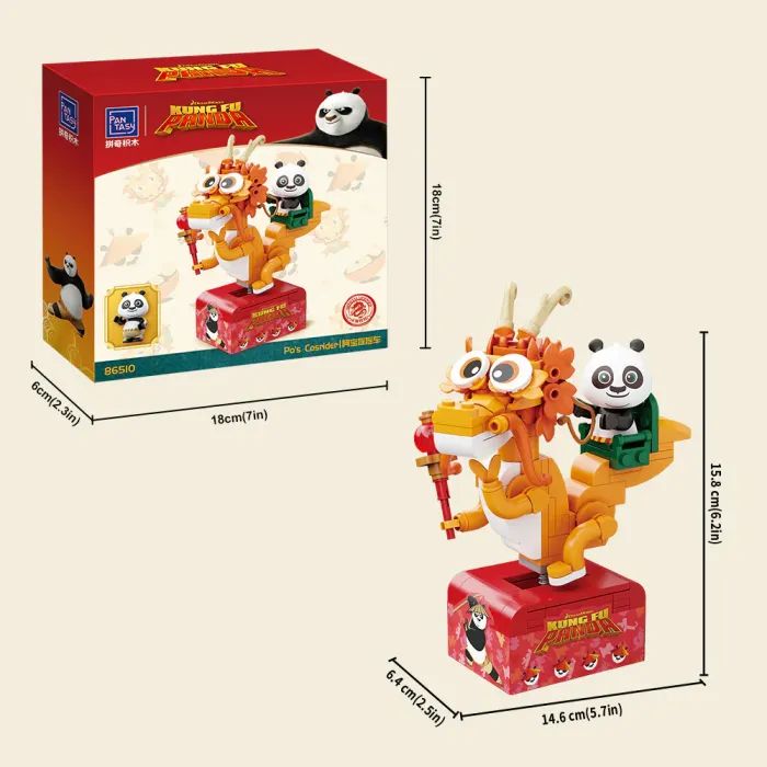 Конструктор Pantasy Kung Fu Panda Косрайдер По (86510) зображення 3