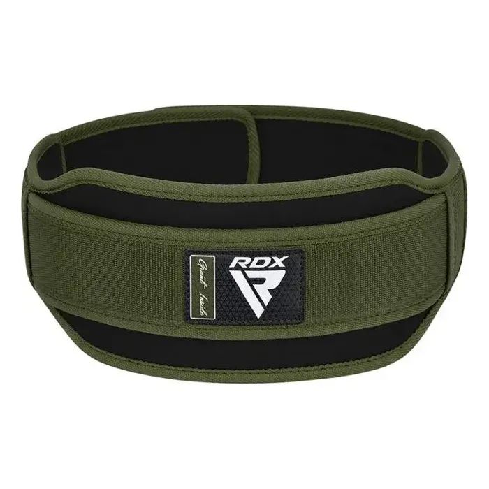 Атлетичний пояс RDX RX5 Double Belt неопреновий Army Green S (WBD-RX5AG-S) зображення 3