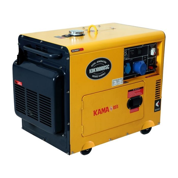 Генератор KAMA KDK10000SC, дизель, 7.5kW, 9,4KVA, 230V, 30л (KDK10000SC)