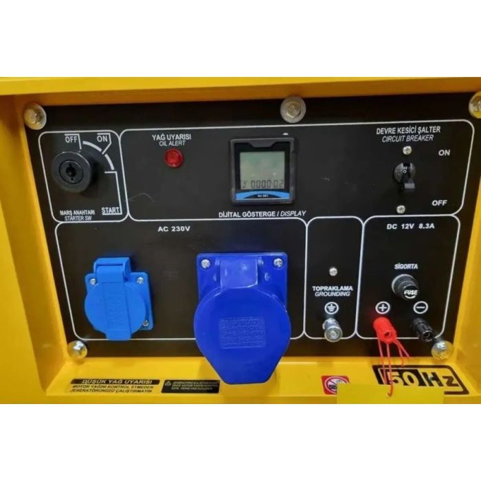 Генератор KAMA KDK10000SC, дизель, 7.5kW, 9,4KVA, 230V, 30л (KDK10000SC) зображення 2
