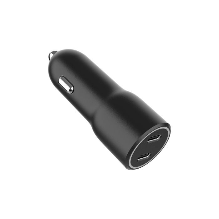 Зарядное устройство Gembird 2xUSB-C (PD 20W) black (TA-UC-C2PD40-CAR-01) изображение 3