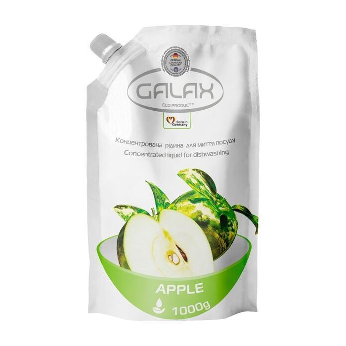 Засіб для ручного миття посуду Galax Яблуко 1000 г (4260637726773)
