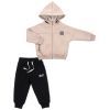 Спортивний костюм дитячий Toontoy флісовий з капюшоном (24271-92B-beige)