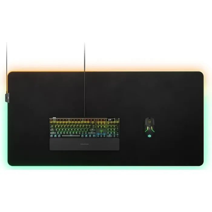 Килимок для мишки SteelSeries QcK Prism Cloth 3XL Etail RGB Black (63512) зображення 4