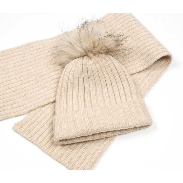 Шапка детская Na с шарфом (NA 1180-52-beige) изображение 5