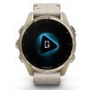 Смарт-часы Garmin fenix 8 43mm, AMOLED, Saph, SftGldSS/FogGryLeatherBnd, Excl, GPS (010-02903-40) изображение 2