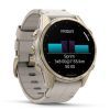 Смарт-часы Garmin fenix 8 43mm, AMOLED, Saph, SftGldSS/FogGryLeatherBnd, Excl, GPS (010-02903-40) изображение 3