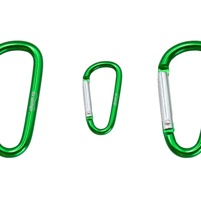 Карабин туристический Tramp Набір 10 шт без муфти 5 cм Green (UTRA-298-green) изображение 2