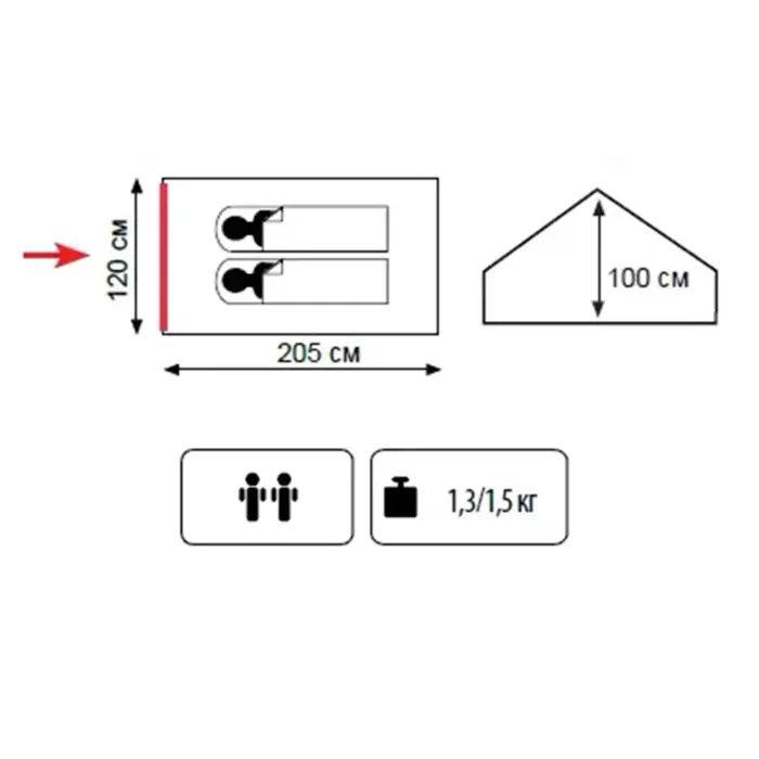 Палатка Totem Bluebird 2 (v2) (UTTT-015) изображение 10