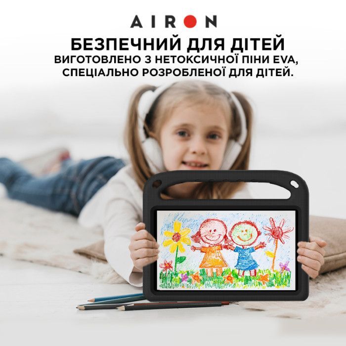 Чехол для планшета AirOn EVA Premium Xiaomi Redmi Pad SE 8.7" black (4822352781135) изображение 6