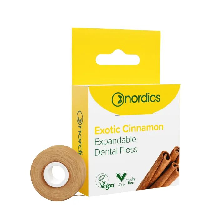 Зубная нить Nordics Expandable Dental Floss Exotic Cinnamon 30 м (3800500324111)