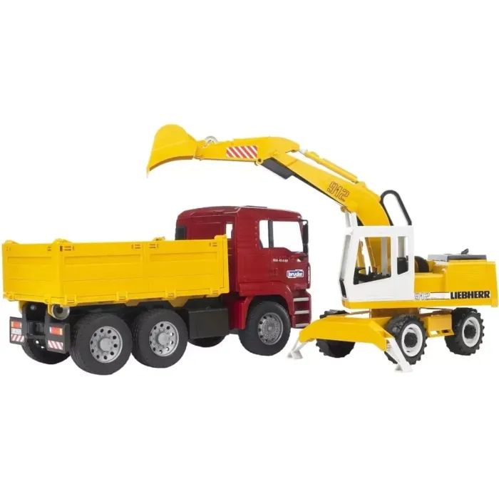 Спецтехника Bruder Грузовик МАN TGA и экскаватор Liebherr 1:16 (02751) изображение 2