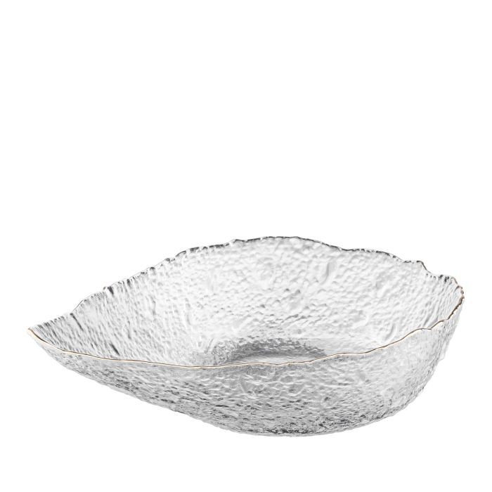 Салатник Ardesto Leaf 21.5см, скло, сірий (AR5011)