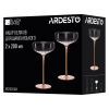 Набор бокалов Ardesto Black Mars Amber 200мл, 2шт, скло, прозоро-золотистий (AR2620AM) изображение 4