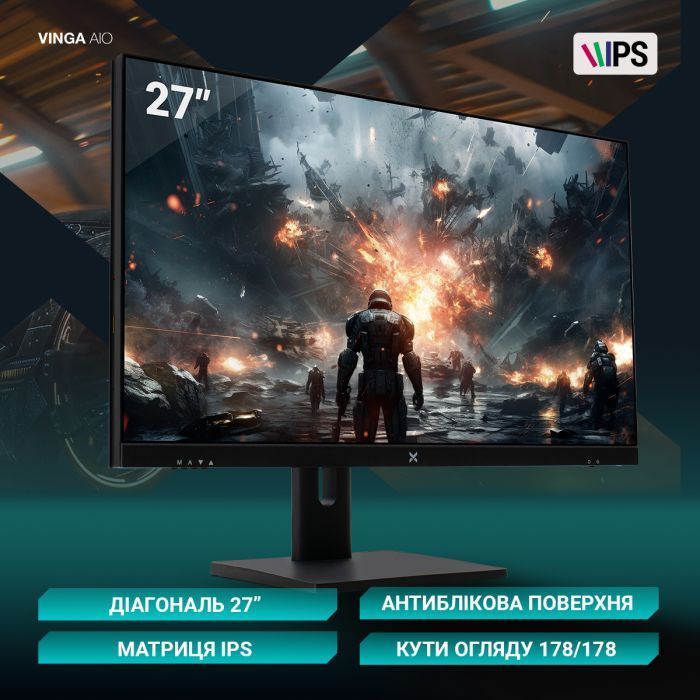 Комп'ютер Vinga AIO Wolverine C0417 (I3M16G4060WP.C0417) зображення 7