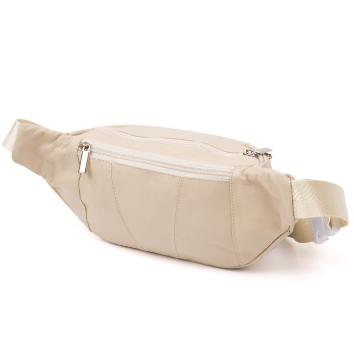 Сумка Vintage Бананка поясна унісекс Біла (20440) зображення 2