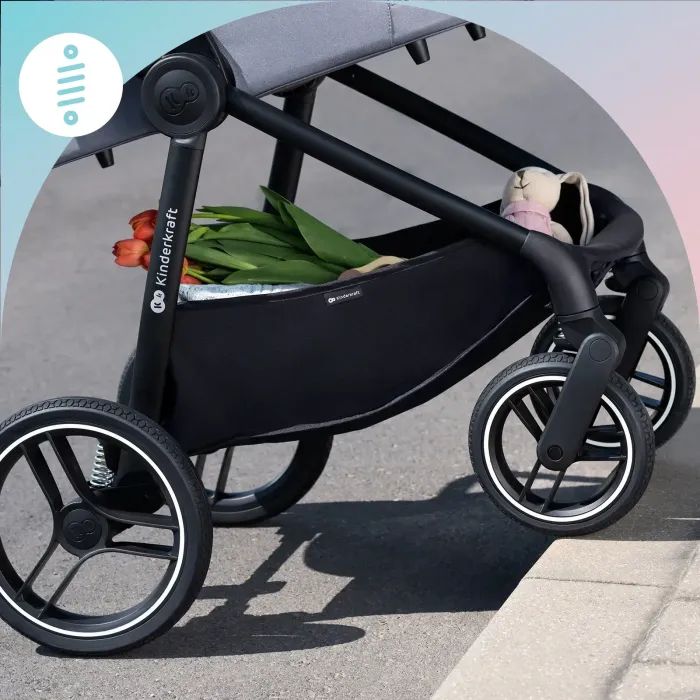 Коляска Kinderkraft 2 в 1 Nea Platinum Grey (KSNEA000GRY2000) (5902533919826) изображение 10