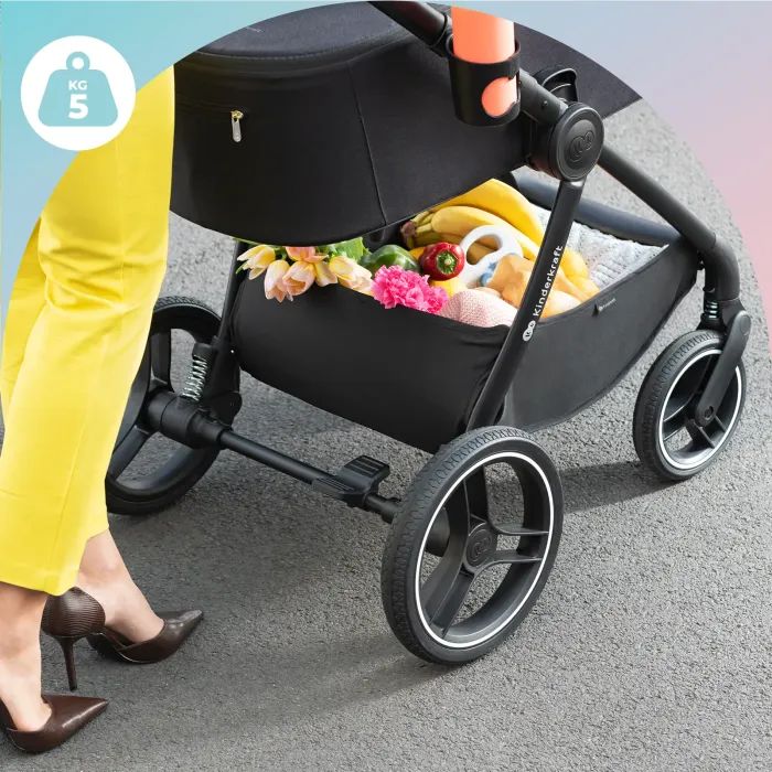 Коляска Kinderkraft 2 в 1 Nea Platinum Grey (KSNEA000GRY2000) (5902533919826) изображение 8