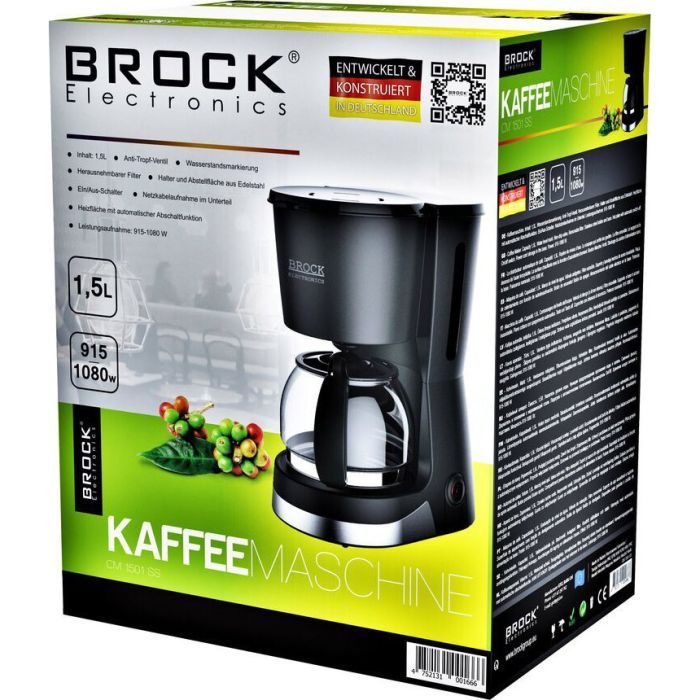 Капельная кофеварка Brock CM 1501 SS изображение 2