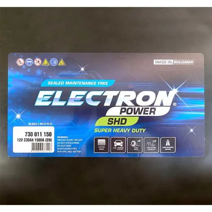 Аккумулятор автомобильный ELECTRON TRUCK SHD SMF 230Ah бокова(+/-) (1500EN) (730011125) изображение 4