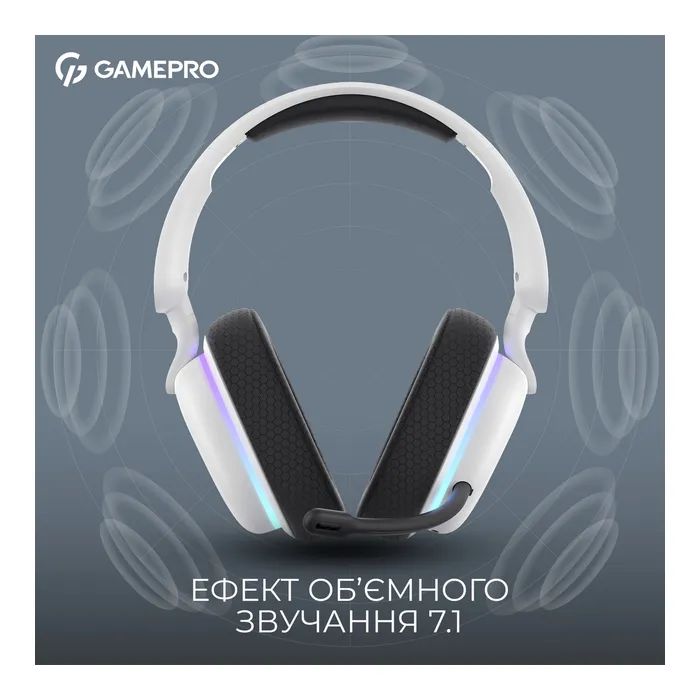 Наушники GamePro Asgard Bragi 7.1 RGB Tri-Mod Black (HSW250B) изображение 9