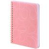 Блокнот Axent на спирали B6 80 листов, клетка, пластиковая обложка, розовый (8463-2-A) изображение 2