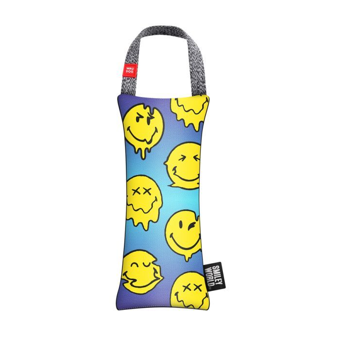 Игрушка для собак WAUDOG Fun с пищалкой "Смайлики на голубом" L (631-0182)