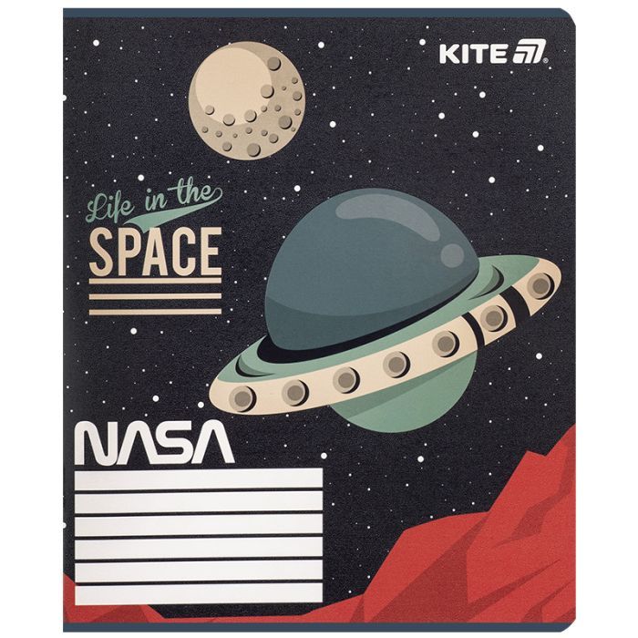 Зошит Kite NASA, 12 аркушів, клітинка (NS25-232) зображення 12