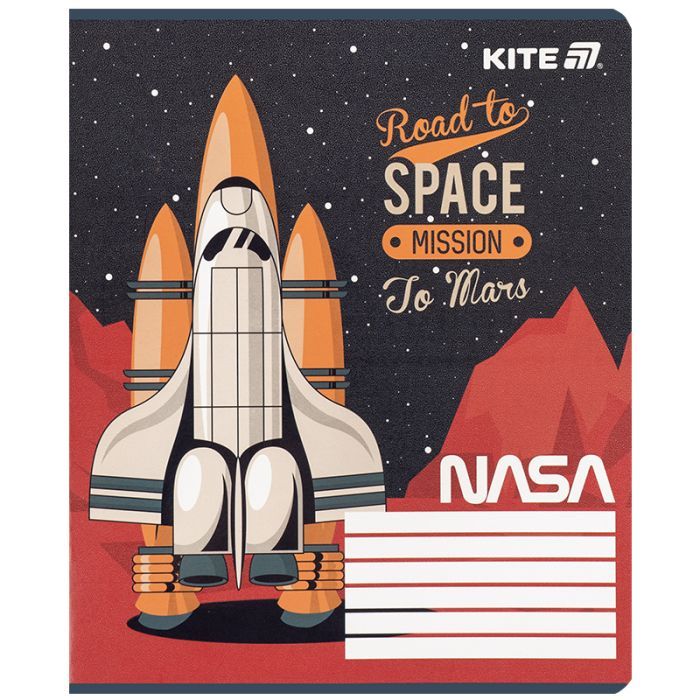 Зошит Kite NASA, 12 аркушів, клітинка (NS25-232) зображення 4